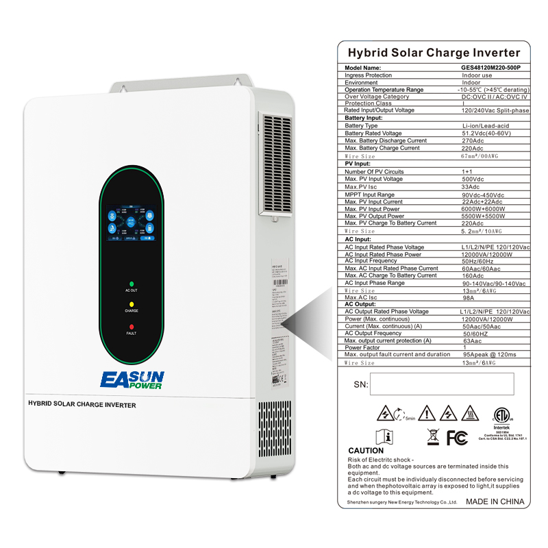 Гибридный солнечный инвертор E – обзор и цена Grid Tie Inverter Limiter 2000W