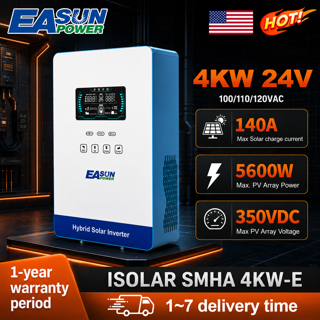 Солнечный инвертор EASUN POWER – обзор и цена Grid Tie Inverter Limiter 2000W