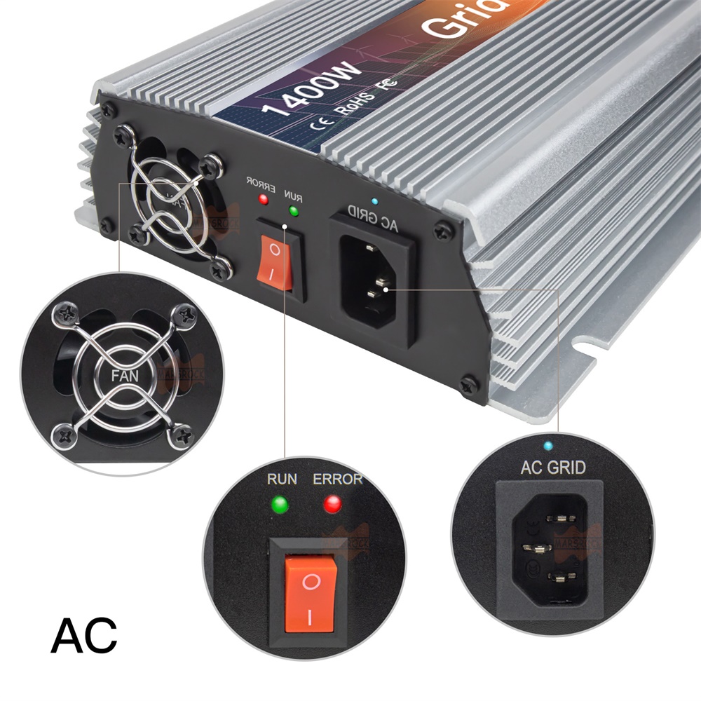 Солнечный микроинвертор MPPT 1 – обзор и цена Micro Inverter 1400W Solar Grid Tie