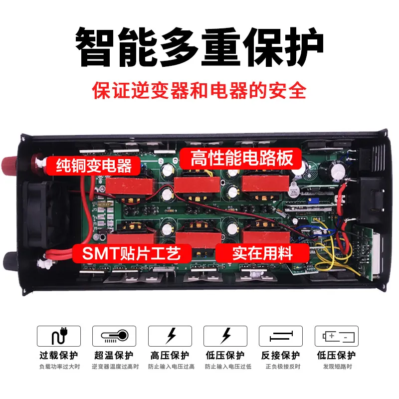 Мощный инвертор с чистой синус – обзор и цена Pure Sine Wave Inverter 5000W 48V 220V