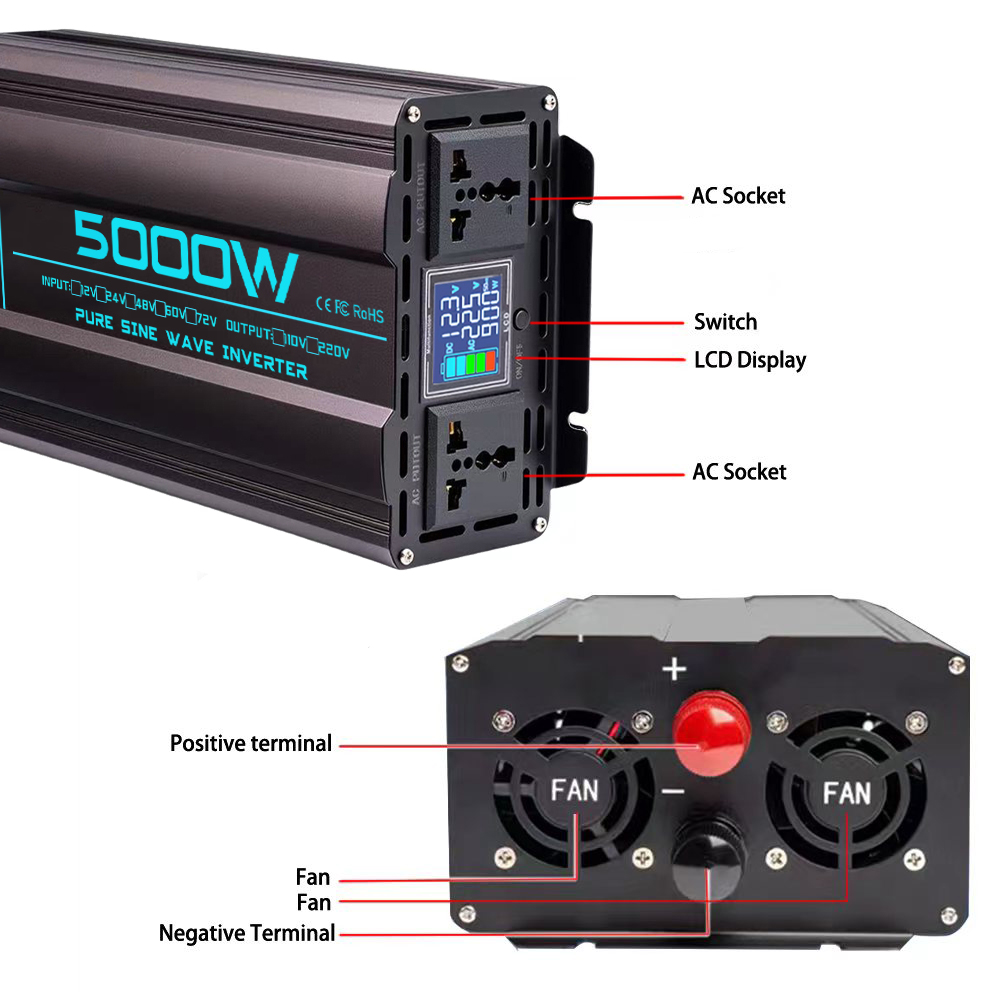 Чистая синусоида инвертор пост – обзор и цена Pure Sine Wave Inverter 5000W 48V 220V